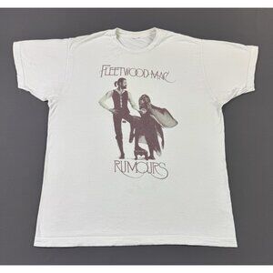 Rare Y2K Fleetwood Mac Rumours Band Tee Art Promo Tour Concert Fit Large